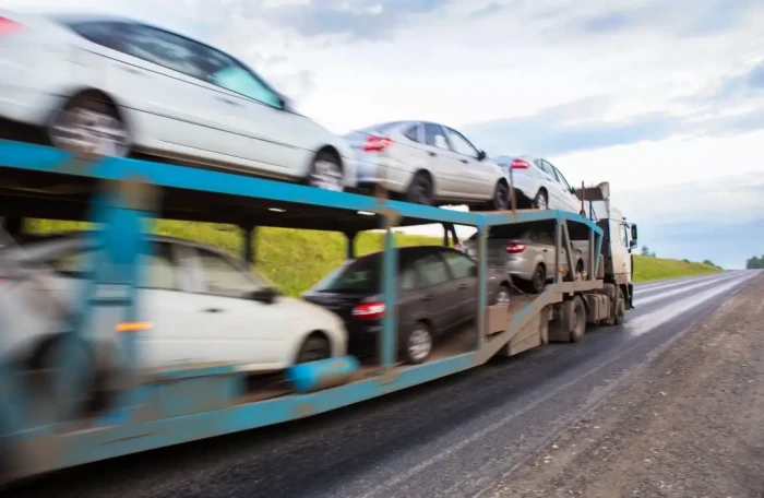  transportation of car on semi 