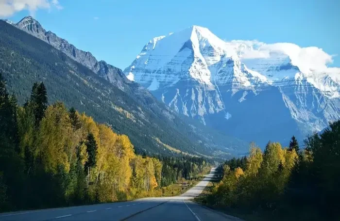  road through mountain small